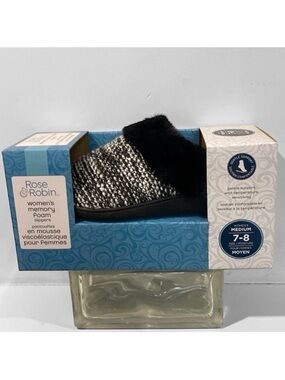 Rose & Robin Foam Slippers Size 7, 8 NWT